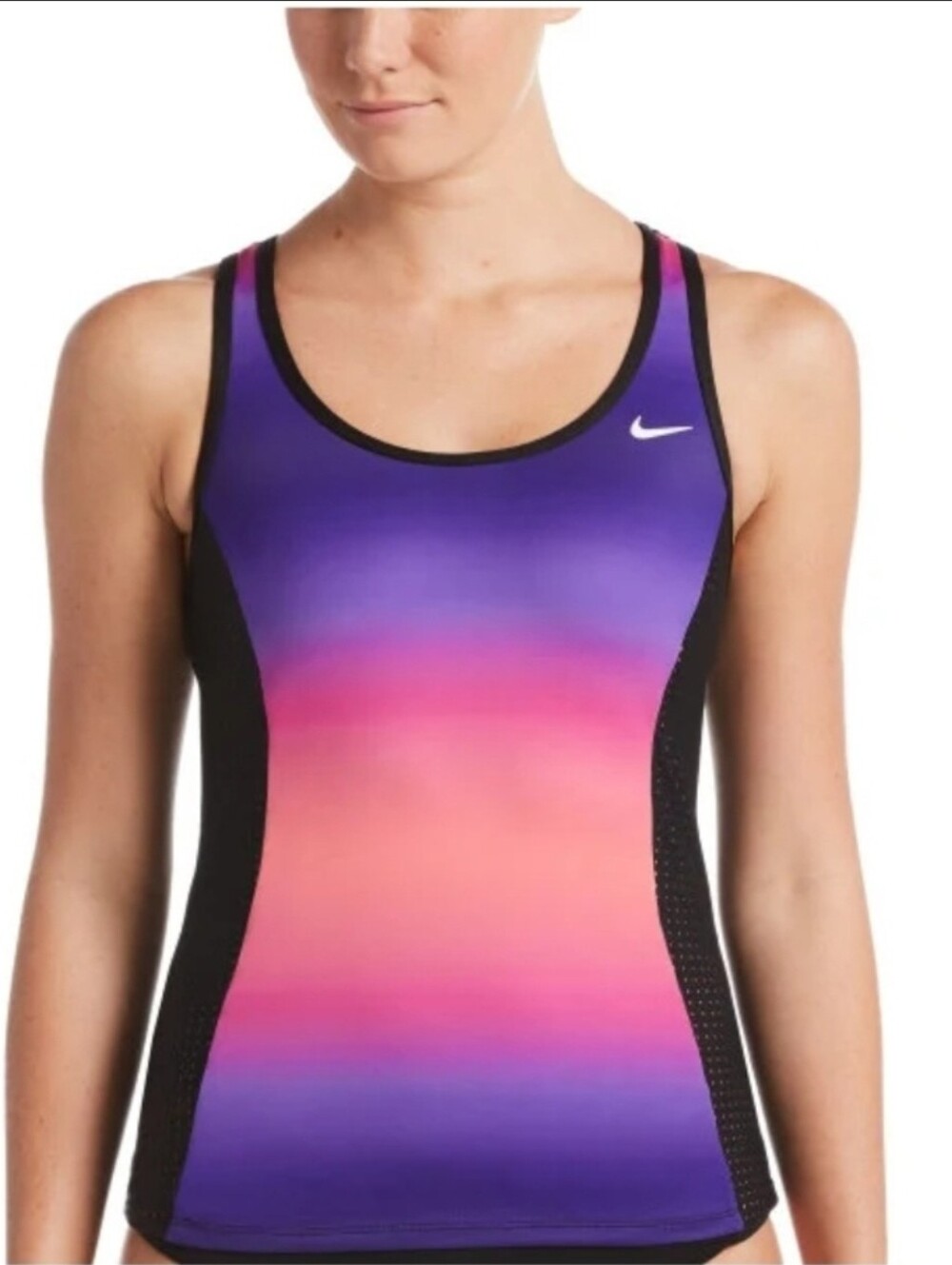 Nike Spectrum Keyhole Back Tankini Top